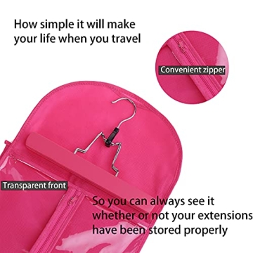 Extra Long Hair Extension Storage Bag with Hanger