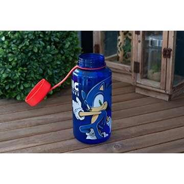Sonic the Hedgehog Water Bottle - 32oz Leak-Proof Tumbler