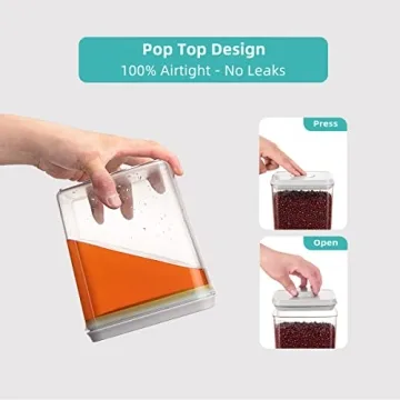 ANKOU Airtight Food Storage Containers - 8 Pcs Set