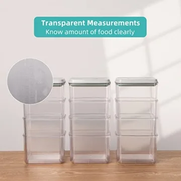 ANKOU Airtight Food Storage Containers - 8 Pcs Set