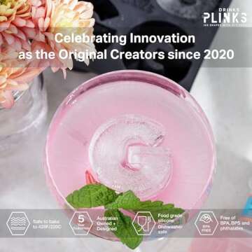 DRINKSPLINKS Custom Letter G Silicone Ice Cube Tray‚ Personalized Monogram Big Ice Cube Molds for ...