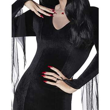 Spirit Halloween Adult Morticia Addams Costume - XL
