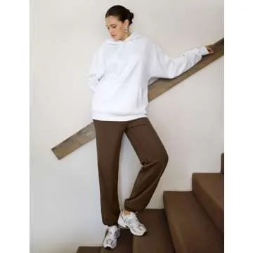 PUMIEY Women's High Waisted Jogger Pants - Stylish Comfort