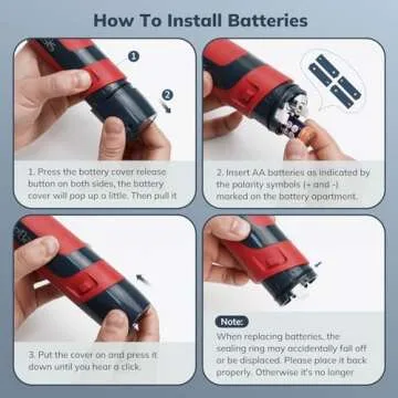 LifeBasis Electric Cleaning Brush with 5 Brush Heads | Cordless