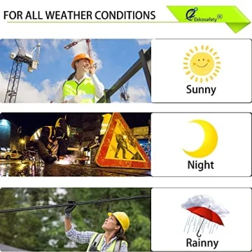 Reflective Mesh Safety Vest with 5 Pockets and Zipper Front