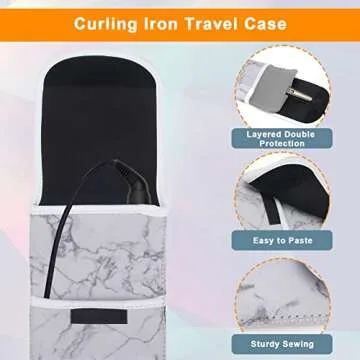 Catcan Hair Styling Tool Storage Bag Set for Travel