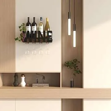 SODUKU Wall Mounted Wine Rack - Elegant Wine Holder