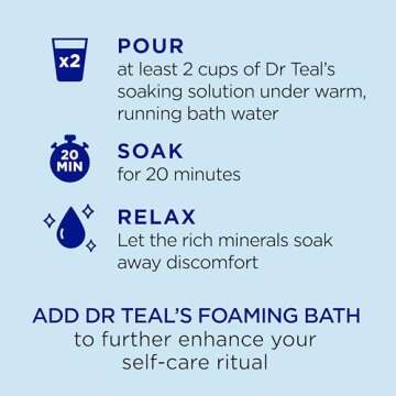 Dr Teal's Epsom Salt Magnesium Soak, Vapor Bath with Menthol, Camphor & Essential Oils, 2 lbs (Pack of 3)