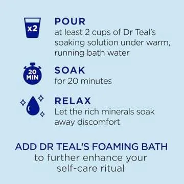Relax with Dr Teal's Epsom Salt Magnesium Soak 2 lbs