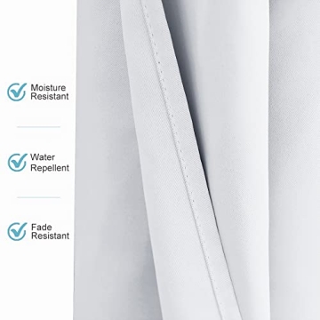 RYB HOME Outdoor Blackout Curtains for Patio Privacy