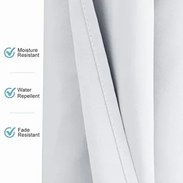 RYB HOME Outdoor Blackout Curtains for Patio Privacy