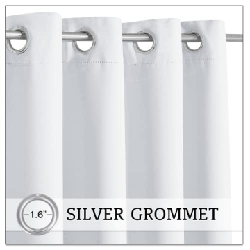 RYB HOME Outdoor Blackout Curtains for Patio Privacy