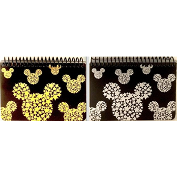 Mickey Mouse Black Spiral Autograph Books - Perfect for Kids - 2 Pack