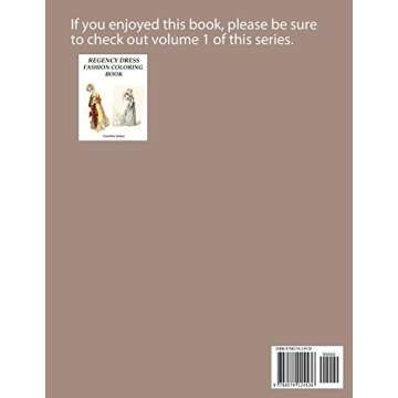 Regency Dress Fashion Coloring Book Volume 2: A Grayscale Fashion Coloring Book for Fans of Jane Aus...