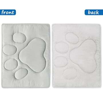 Dog Crate Pad(23"x 36"), Dog Crate Mat with Anti-Slip Bottom, Dog Mats for Sleeping, Breathable Dog Crate Bed Kennel Pad,Dark Colored to Hide Stains, Washable Dog Bed Crate Mat, Grey