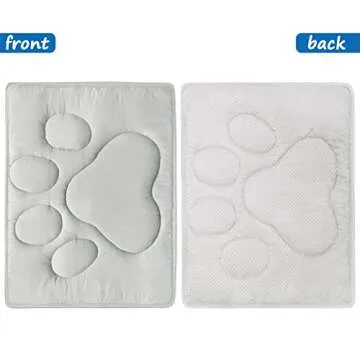 Dog Crate Pad(23"x 36"), Dog Crate Mat with Anti-Slip Bottom, Dog Mats for Sleeping, Breathable Dog Crate Bed Kennel Pad,Dark Colored to Hide Stains, Washable Dog Bed Crate Mat, Grey