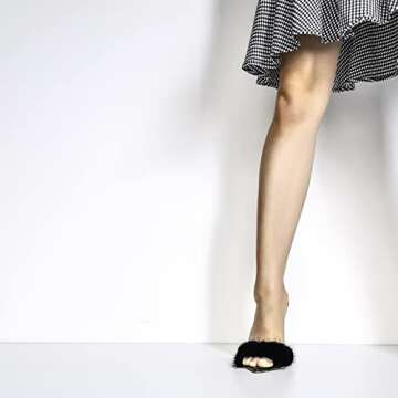 Richealnana Fuzzy Heels Sandals for Women - Stylish Comfort