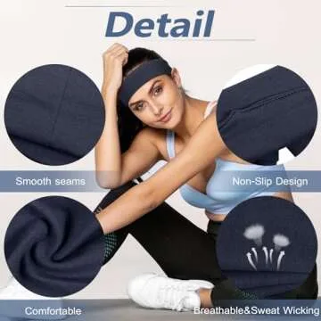 DiyJibb Non Slip Headbands - 7PCS for Women Workout