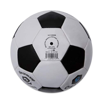 Champion Sports Retro Soccer Ball Size 5 Black White