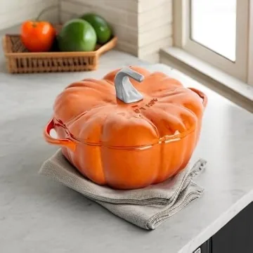 STAUB Pumpkin Cocotte 3.5-Qt - Stunning Cast Iron Design
