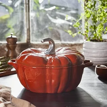 STAUB Pumpkin Cocotte 3.5-Qt - Stunning Cast Iron Design