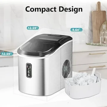 EUHOMY 26 lbs Smart Ice Maker - Portable & Self-Cleaning