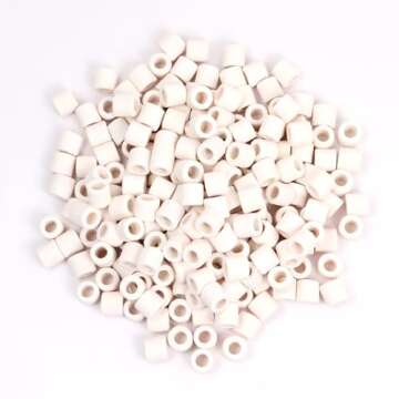 LYPHARD AQUARIUMS Aquarium Bio Rings Ceramic Filter Media 2.4 lbs for Fish Tank Sump, Canister Filte...
