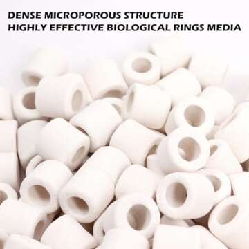 LYPHARD AQUARIUMS Bio Rings for Fish Tank Filtration