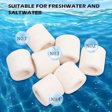 LYPHARD AQUARIUMS Bio Rings for Fish Tank Filtration