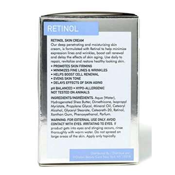 Global Beauty Care Retinol Anti-Wrinkle Anti-Aging Premium Skin Care Cream 1.7oz
