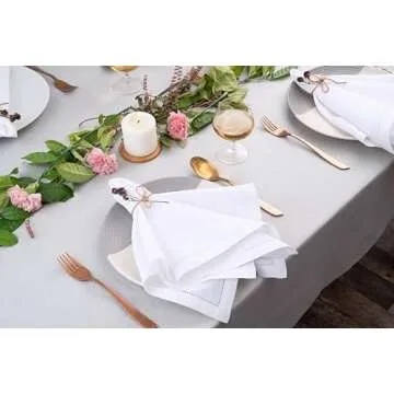 D'Moksha Homes Linen Napkins Set of 4 - Sustainable Luxury
