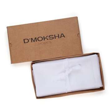 D'Moksha Homes Linen Napkins Set of 4 - Sustainable Luxury