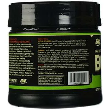 Optimum Nutrition BCAA Powder 5000mg Unflavored - 60 Servings