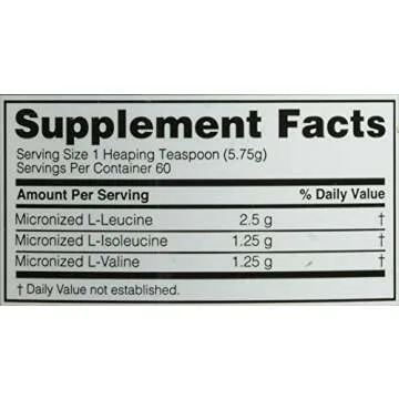 Optimum Nutrition BCAA Powder 5000mg Unflavored - 60 Servings