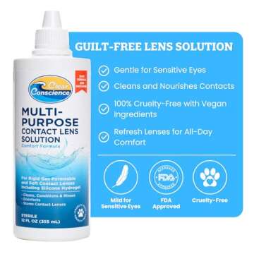 Cruelty-Free Contact Lens Solution 12oz - Your Ultimate Eye Care Companion