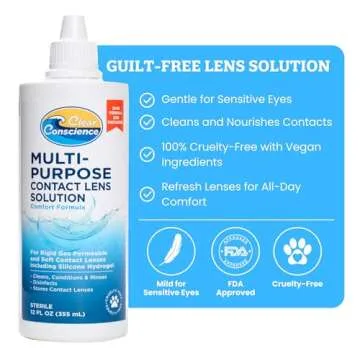 Cruelty-Free Contact Lens Solution 12oz - Your Ultimate Eye Care Companion