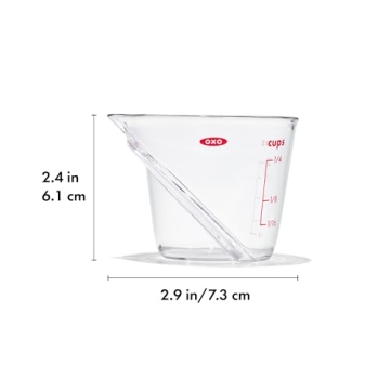 OXO Good Grips Mini Angled Measuring Cup for Home Bartenders and Cooks
