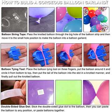 Rainbow Balloon Garlnad Arch Kit 18 12 10 5 Inch Colorful Balloons Garland Fiesta Party Balloon Arch for Valentine's Day Birthday Baby Shower Wedding Anniversary Decor...