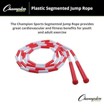 Champion Sports Classic Beaded Jump Rope for All Ages