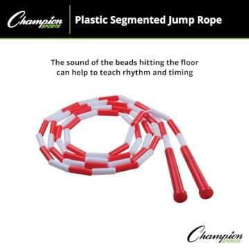 Champion Sports Classic Beaded Jump Rope for All Ages