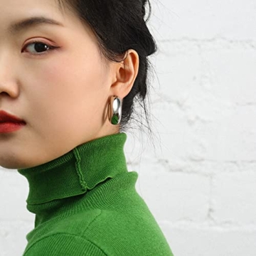 Stylish Gold Chunky Hoop Earrings for Women Trendy Design