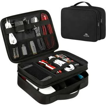 MATEIN Travel Case - Water Resistant Electronics Organizer