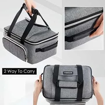 VIGEGARI Carrying Case Compatible with Cricut Joy, Easy Press Mini, Carrying Bag with Pockets for Cri cut Accessories, Cri cut Case