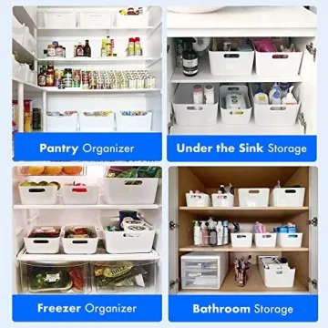 FINESSY Pantry Organization and Storage Bins