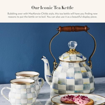 MACKENZIE-CHILDS Enamel Tea Kettle Stylish & Functional