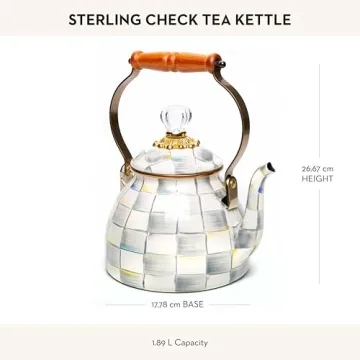 MACKENZIE-CHILDS Enamel Tea Kettle Stylish & Functional