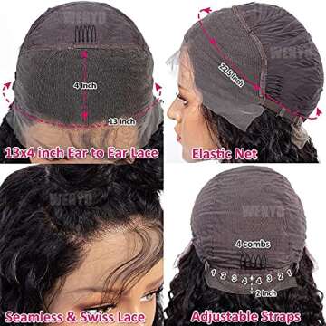 wenu 30 inch Lace Front Wigs Human Hair for Stylish Look