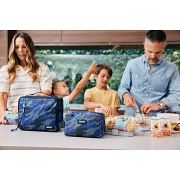 PackIt Freezable Classic Lunch Box, Blue Camo, Built with EcoFreeze Technology, Collapsible, Reusable, Zip Closure With Zip Front Pocket and Buckle Handle, Designed for Lunches