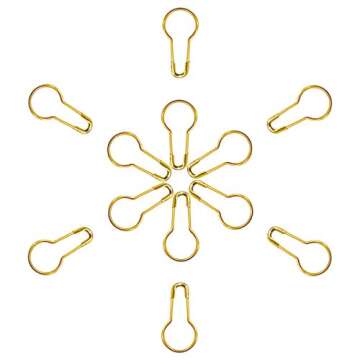 100Pcs Durable Metal Gourd Safety Pins for Sewing and Crafting