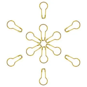 100Pcs Durable Metal Gourd Safety Pins for Sewing and Crafting